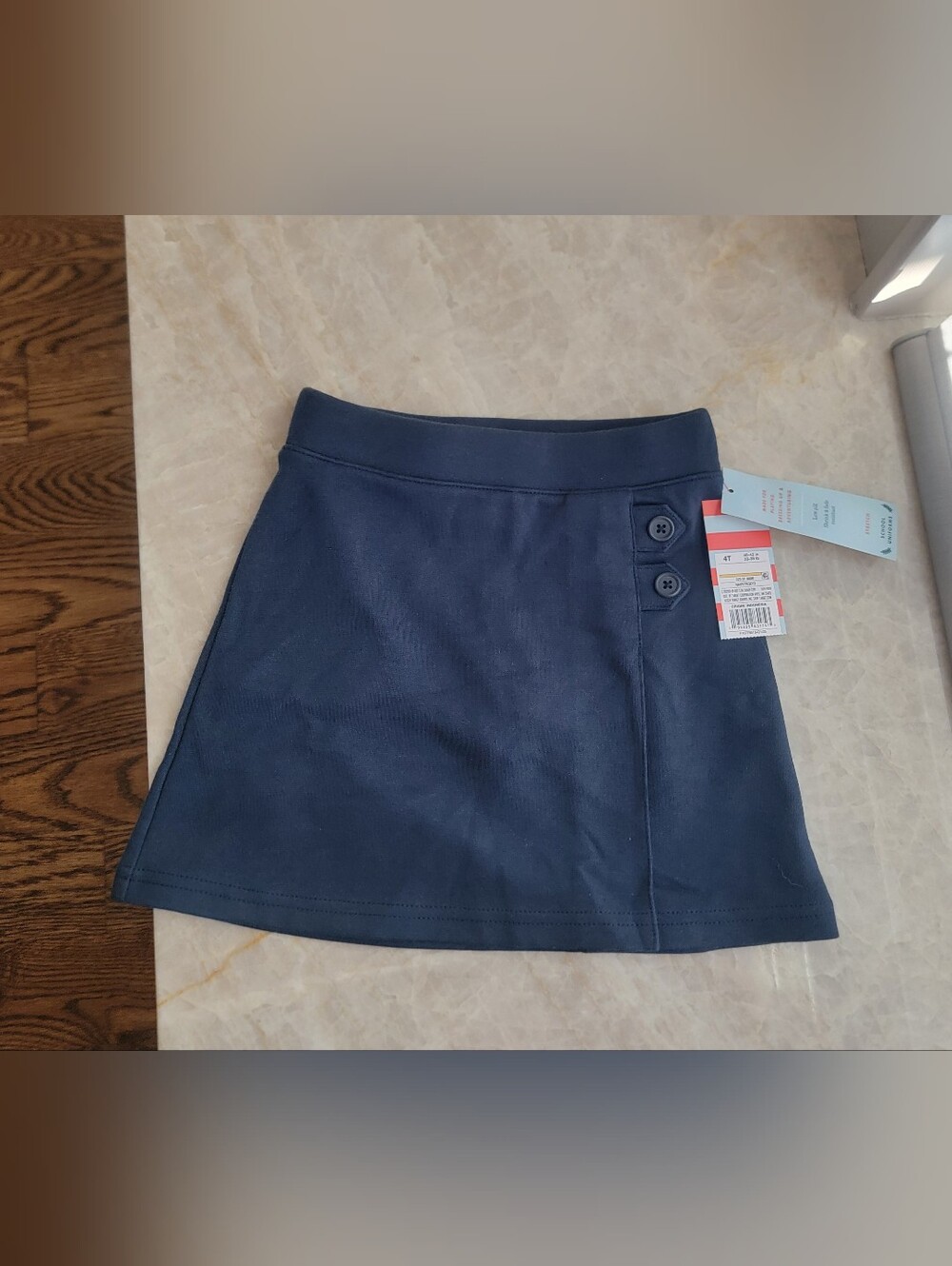 Girls' Size 4T Pull-On Uniform Knit Skort - Cat & Jack Navy